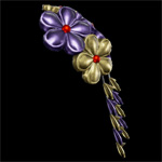 夜叉女の髪飾り(花)